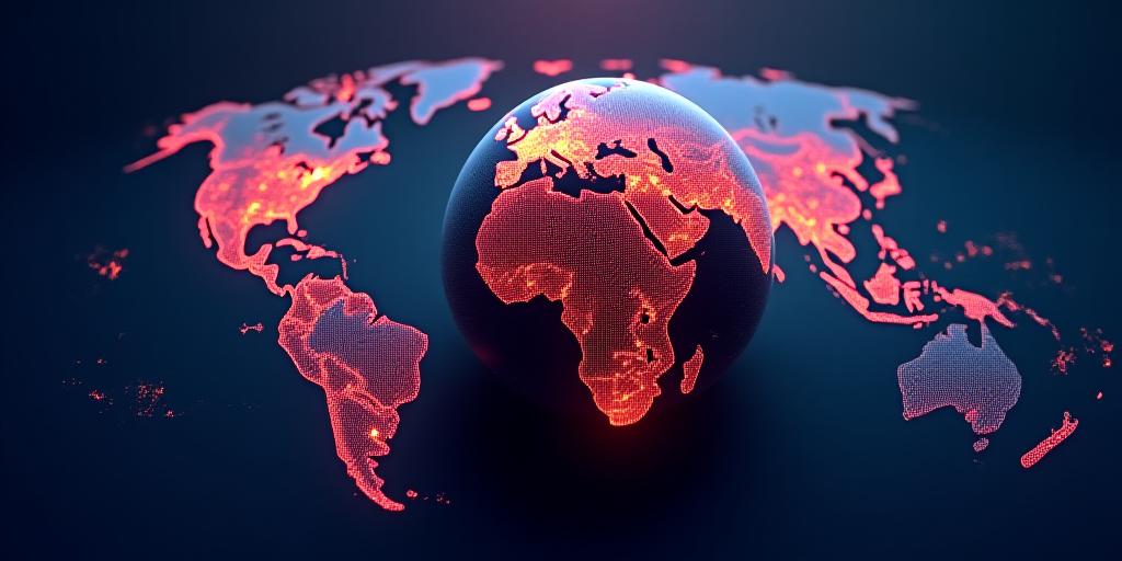 Global heatmap of real-time malware attacks